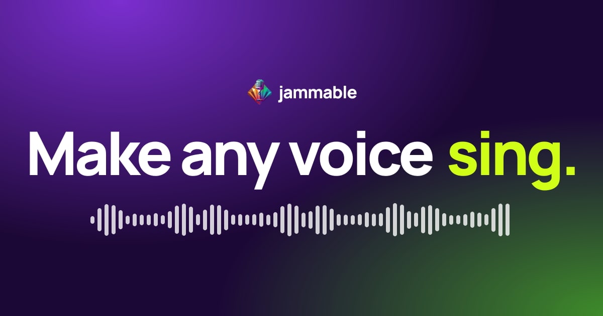 Jammable | 좋아하는 목소리로 AI 커버 만들기