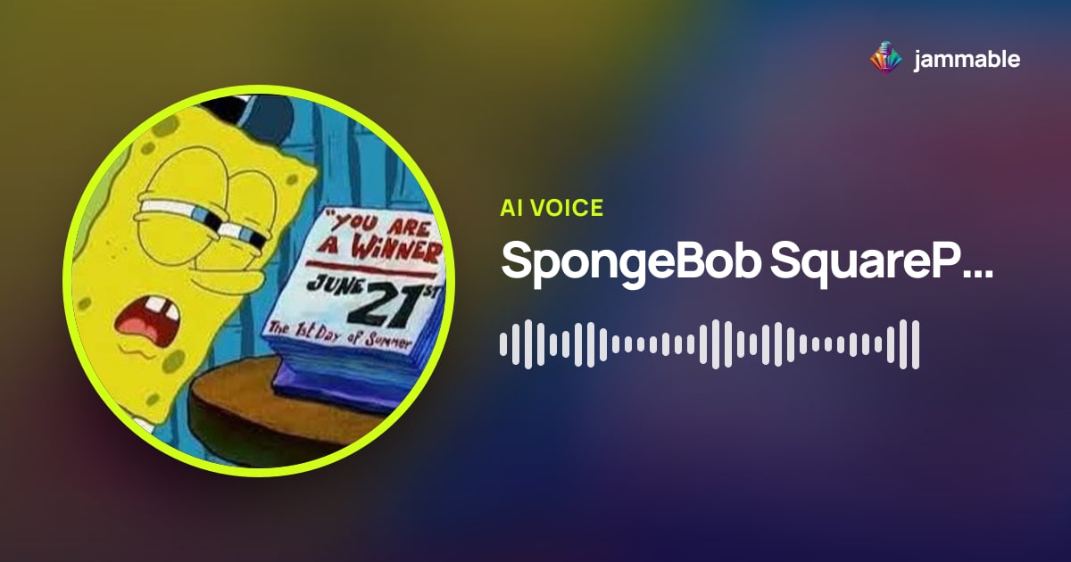 SpongeBob SquarePants (Thai Dub) AI Voice: Hear It & Make AI Covers ...