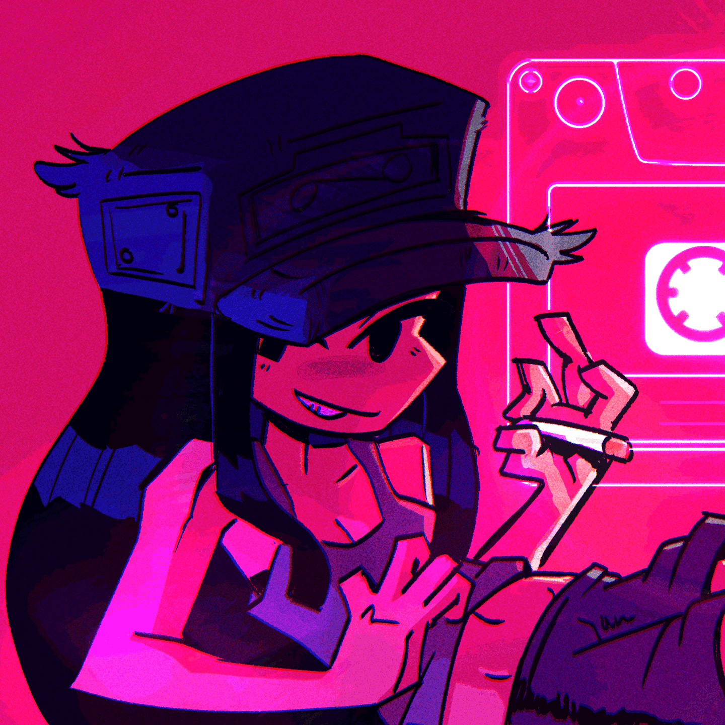 FNF Cassette Girl v1 Image