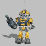 Glitch metal arms AI Voice