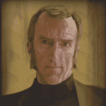 Cave Johnson AI Image