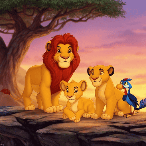 Simba, nala and Zazu  AI Voice