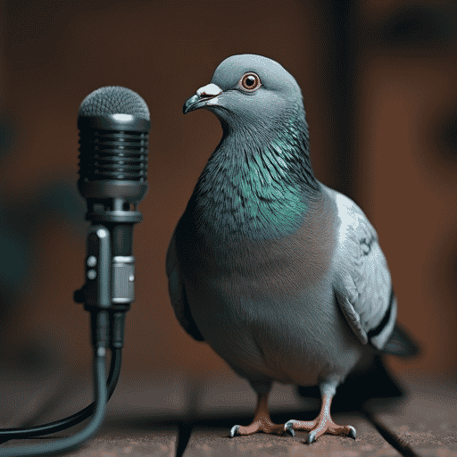 a pigeon AI Voice