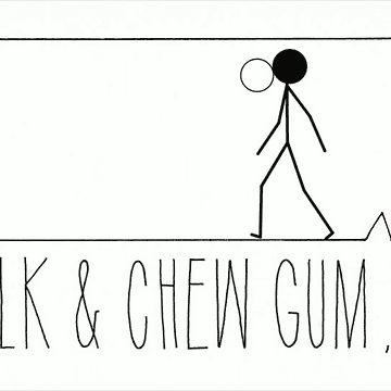 Walk & Chew Gum, Inc. Logo AI Voice