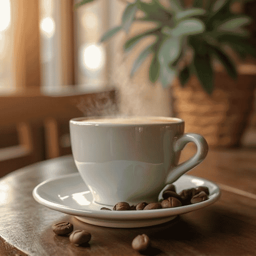 stirring coffee with a spoon AI Voice