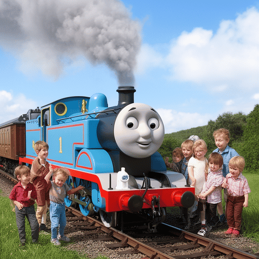 Thomas the tank engine and kids AI Voice