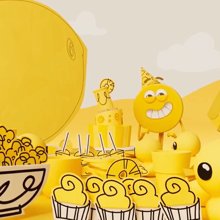 Colourblock Yellow AI Voice