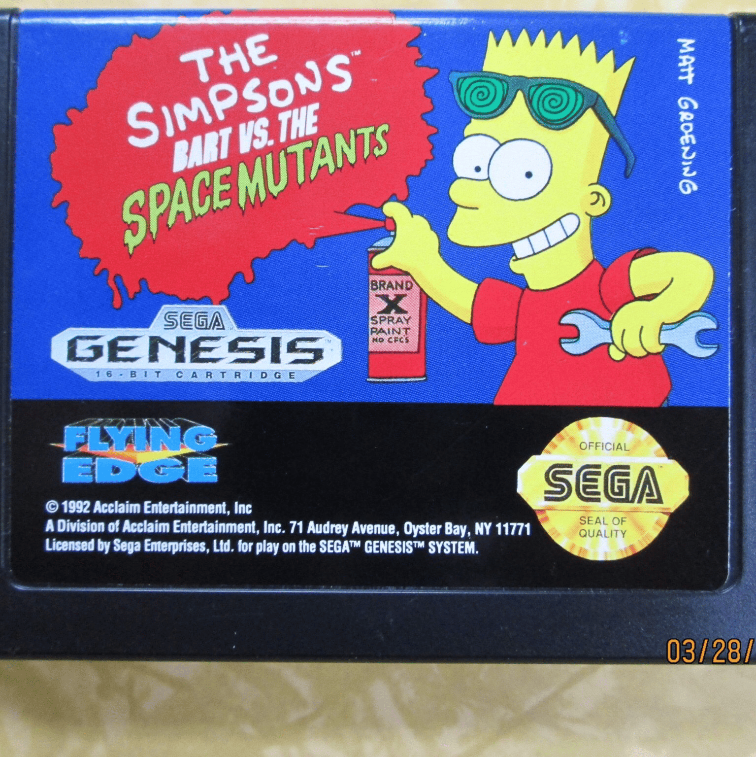 Bart vs the Space Mutants Sega Genesis soundtrack AI Voice