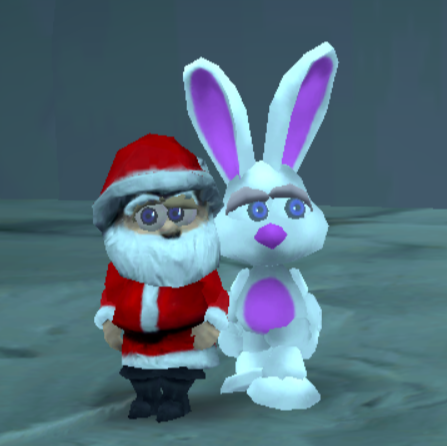 Santa Claus And Easter Bunny