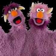 SESAMESTREET Two-Headed Monster セサミ 1990 Sesame Street Two-Headed Monster PVC Figure 1990 Collectible