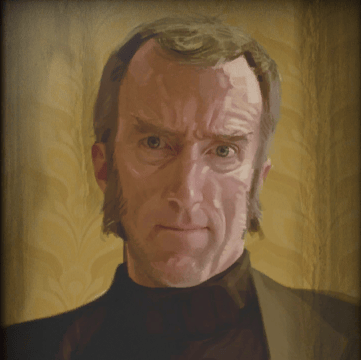 Cave Johnson AI Image