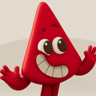 Red (Colourblocks) AI Voice