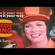 Burger King 1974 lady AI Voice