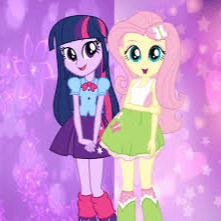 AI Twilight & Fluttershy Voice Singing Image