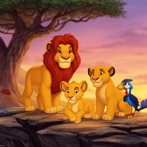 Simba, nala and Zazu  AI Voice
