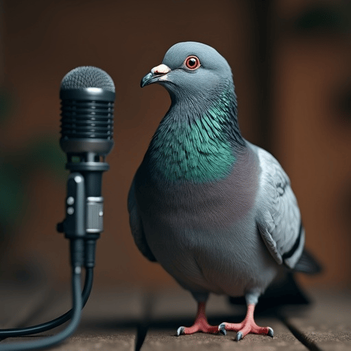 a pigeon AI Voice