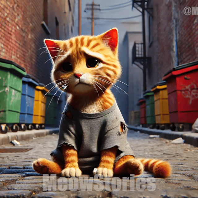 Sad Ai Meow Cat Brainrot Image