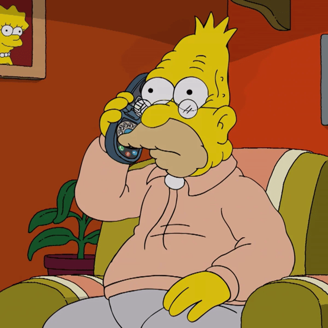 Abuelo Simpson Español Latino Image