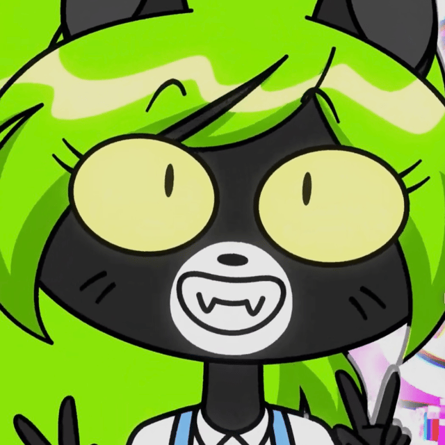 Flo the black cat (rocky rakoon) AI Voice