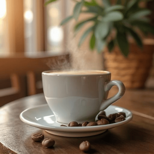 stirring coffee with a spoon AI Voice